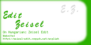 edit zeisel business card